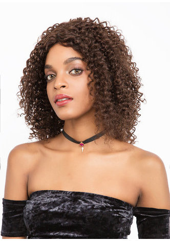 DELLA | Remy Human Hair with Lace Frontal 14 Inch Wavy Mid-lenght Wig