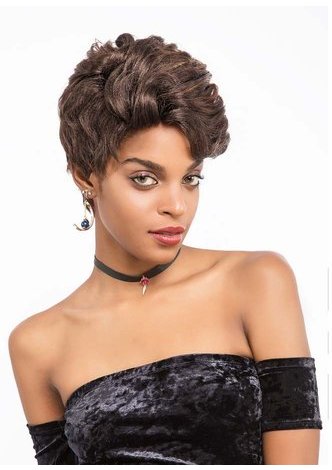 JOYCE | Synthetic Fiber Hair 5.5 Inch Wavy Short Wig