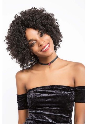 NACY | Synthetic Fiber Hair 13 Inch Curly Mid-lenght Wig