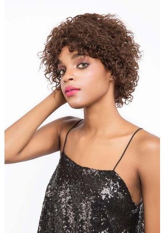 ORA | Remy Human Hair  6.75 Inch Wavy Short Wig