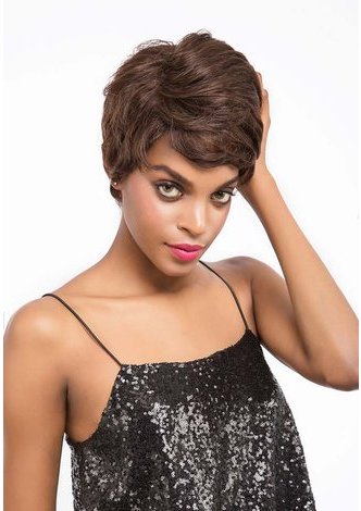 VERA | Remy Human Hair 4 Inch Wavy Short Bob Wig 9081