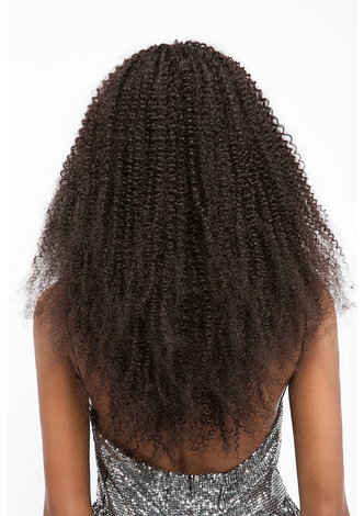  7A Grade Peruvian Virgin Human Hair Kinky Curly 4*4 Closure