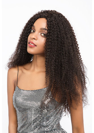 HairYouGo 7A Grade Peruvian Virgin Human Hair Kinky Curly 4*4 Closure with 3 Kinky Curly hair bundles