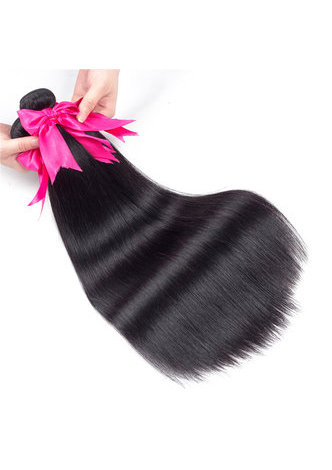  7A Grade Indian Virgin Human Hair Straight 360 Closure with 3 Straight hair bundles