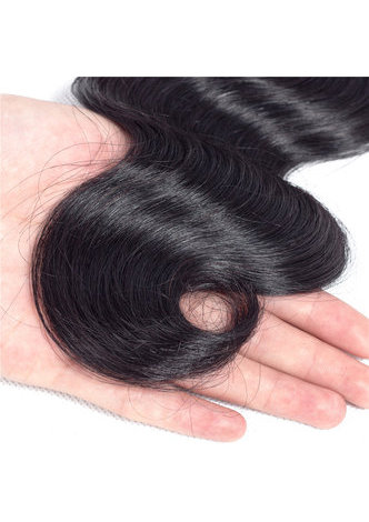  7A Grade Malaysian Virgin Human Hair Body Wave 13*4 Closure with 3  hair bundles