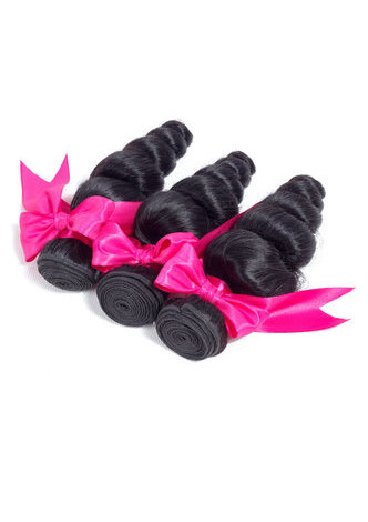 7A Grade Malaysian Virgin Human Hair Loose Wave 4*4 Closure with 3 Loose wave hair bundles