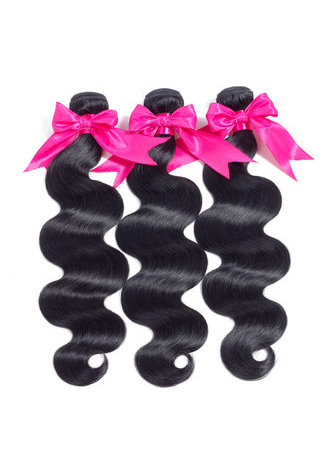 7A Grade Péruvienne Vergin Cheveux Humains Vague de Corps 13 * 4 Fermeture avec 3 faisceaux de cheveux de Vague de Corps
