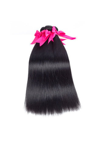  7A Grade Vergin Malaisien Cheveux Humains Droite 4 * 4 Fermeture avec 3 faisceaux de cheveux raides 1b