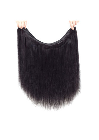 8A Grade Brésilien Vergin Remy Cheveux Humains Droite 13 * 4 Fermeture avec 3 faisceaux de cheveux raides