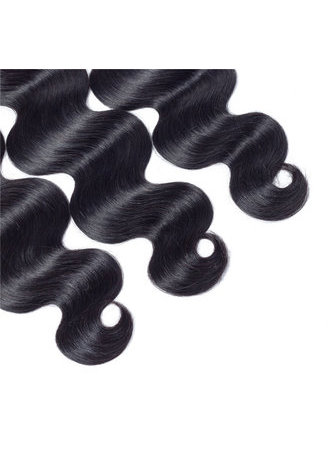  8A Grade Brazilian Remy Human Hair Body Wave 13*4 Closure with 3 Body Wave hair bundles