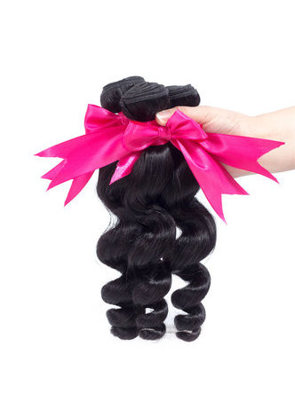  8A Grade Brazilian Virgin Remy Human Hair Loose Wave 4*4 Closure with 3 Loose Wave hair bundles