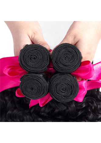 7A Grade Indian Virgin Human Hair Water Wave Weaving 300g 3pcs 8~30 Inch 