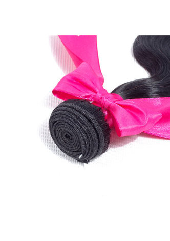 HairYouGo 7A Grade Indian Virgin Human Hair Body Wave 4*4 Closure with 3 body wave bundles