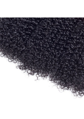 HairYouGo 7A Grade Malaysian Virgin Human Hair Kinky Curly 4*4 Closure with 3 Kinky Curly hair bundles