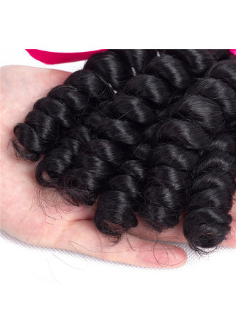 Tissage profond français de cheveux humains de la Vierge péruvienne 7A 100g 1pc 8 ~ 30 pouces