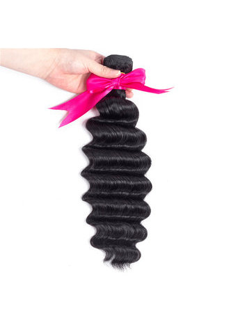 Tissage profond lâche indien des cheveux humains de Vierge de la catégorie 7A 100g 1pc 8 ~ 30 pouces