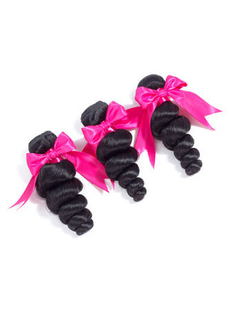 Vague lâche péruvienne de cheveux de Vierge de 7A tissant 300g 3pcs 8 ~ 30 pouces
