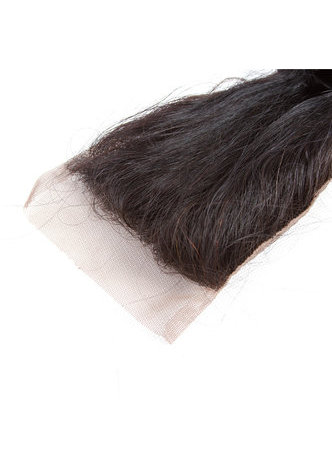  7A Grade Indian Virgin Human Hair Loose Wave 4*4 Closure with 3 Loose wave hair bundles