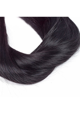 7A Grade Indian Virgin Human Hair Straight 13*4 Closure with 3 straight hair bundles