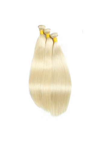  7A Grade Malaysian Virgin Human Hair Pre-Colored 613 Blonde Weave Weft Straight 10~22 Inch 100g/pc