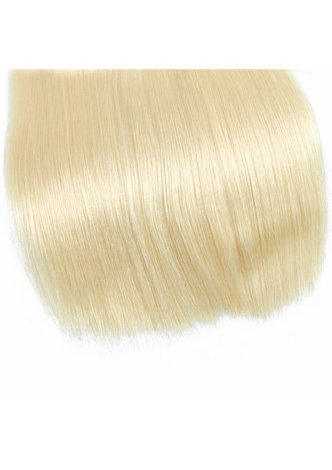  7A Grade Malaysian Virgin Human Hair Pre-Colored 613 Blonde Weave Weft Straight 10~22 Inch 100g/pc