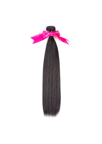 7A Grade Malaysian Virgin Human Hair Straight 4*4 Closure with 3 straight hair bundles 1b