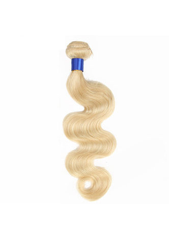 7A Grade Péruvienne Vergin Cheveux Humains Pré-Colore 613 Blond Weave Trame Corps Vague 10 ~ 22 Pouces 100g / pc