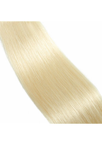  7A Grade Peruvian Virgin Human Hair Pre-Colored 613 Blonde Weave Weft Straight 10~22 Inch 100g/pc