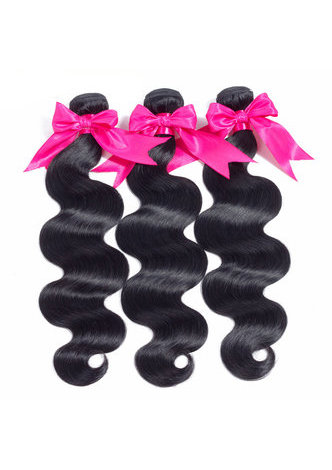  7A Grade malaisienne Vergin Cheveux Humains Vague de Corps 4 * 4 Fermeture avec 3 faisceaux d'ondes de corps