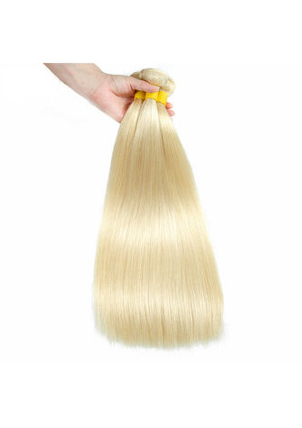 8A Grade Brésilien Vergin Remy Cheveux Humains Pré-Colore 613 Blond Weave Trame Droite 10 ~ 22 Pouces 100g / pc