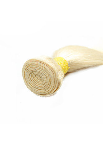  8A Grade Brazilian Virgin Remy Human Hair Pre-Colored 613 Blonde Weave Weft Straight 10~22 Inch 100g/pc 