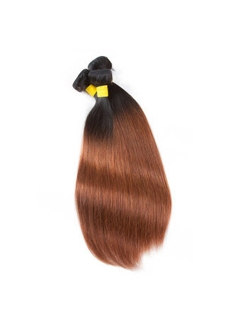  Hair Pre-Colored Ombre Brazilian Straight hair bundles Wave T1B/30 Hair Weave Human Hair Extension 12-24 Inch