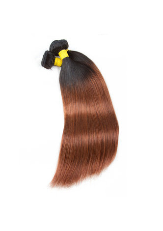  Hair Pre-Colored Ombre Malaysian Non-Remy Straight hair bundles Wave T1B/30 Hair Weave Human Hair Extension 12-24 Inch