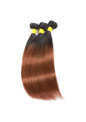  Hair Pre-Colored Ombre Malaysian Non-Remy Straight hair bundles Wave T1B/30 Hair Weave Human Hair Extension 12-24 Inch