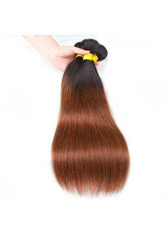  Hair Pre-Colored Ombre Peruvian Non-Remy Straight hair bundles Wave T1B/30 Hair Weave Human Hair Extension 12-24 Inch