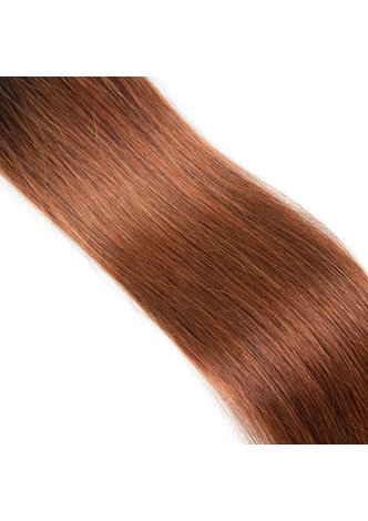  Hair Pre-Colored Ombre Peruvian Non-Remy Straight hair bundles Wave T1B/30 Hair Weave Human Hair Extension 12-24 Inch