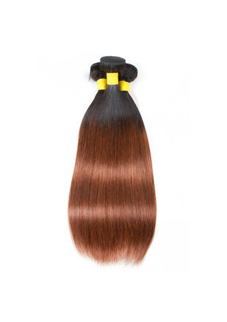 cheveux pré-colorés Ombre Brésiliens cheveux raides bundles vague T1 / 30 cheveux Weave Extension de cheveux humains 12-24 pouces