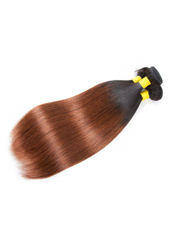 cheveux pré-colorés Ombre indien cheveux raides bundles vague T1 / 30 cheveux Weave Extension de cheveux humains 12-24 pouces