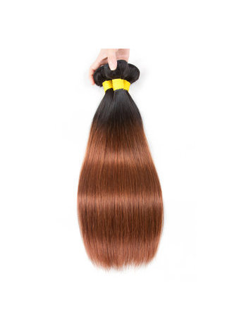 cheveux pré-colorés Ombre indien cheveux raides bundles vague T1 / 30 cheveux Weave Extension de cheveux humains 12-24 pouces