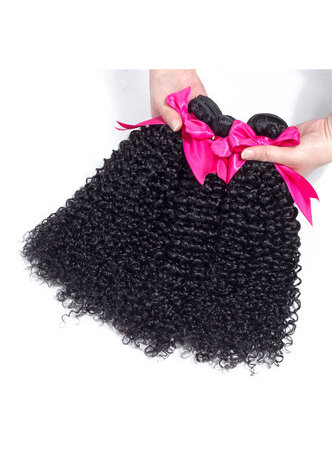 7A Grade Indian Virgin Human Hair Kinky Curly Weaving 300g 3pcs 8~30 Inch