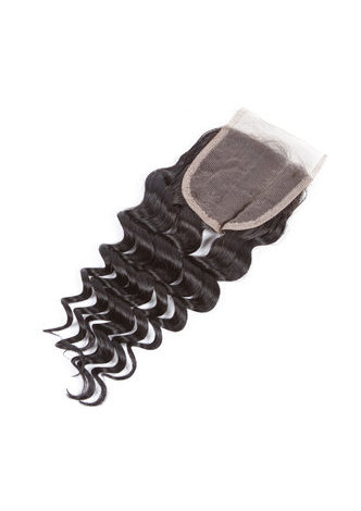 HairYouGo 7A Grade Indian Virgin Human Hair Deep Wave 4*4 Closure with 3 Deep Wave bundles