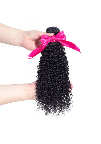 HairYouGo 7A Grade Indian Virgin Human Hair Kinky Curly 4*4 Closure with 3 Kinky Curly hair bundles