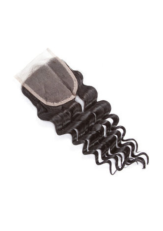 HairYouGo 7A Grade Malaysian Virgin Human Hair Deep Wave 4*4 Closure
