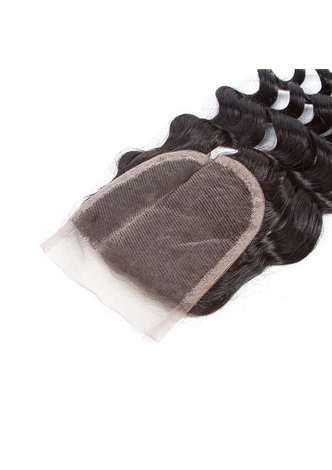 HairYouGo 7A Grade Malaysian Virgin Human Hair Deep Wave 4*4 Closure