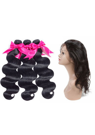 HairYouGo 7A Grade Peruvian Virgin Human Hair Body Wave <em>360</em> Closure with 3 body wave bundles