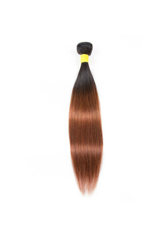 HairYouGo Hair Pre-Colored Ombre Peruvian Non-Remy Straight hair bundles Wave T1B/30 Hair Weave Human Hair Extension 12-24 Inch