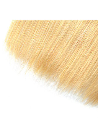 HairYouGo Hair Pre-Colored Ombre Peruvian Non-Remy Straight hair bundles Wave T1B Pale Yellow Hair Weave Human Hair Extension 12-24 Inch