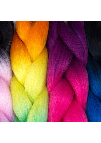  24 pouce Ombre Haute Température Fiber Synthétique Jumbo Tressage Cheveux 100g Crochet Jumbo Tresses Cheveux pour les Femmes Noires