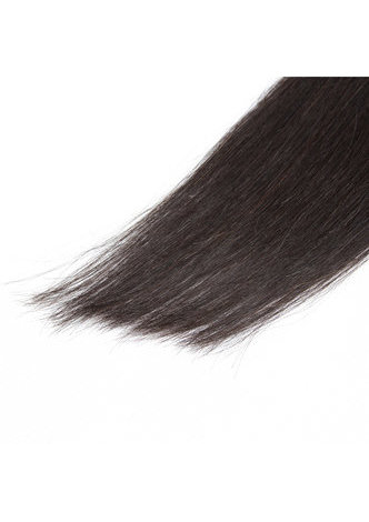 7A Grade Indian Virgin Human Hair Straight 6 Bundles with Closure #1B Nature Color 100g/pc
