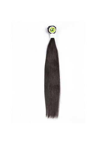 7A Grade Indien Vergin Cheveux Humains Droite 6 Bundles avec Fermeture # 1B Nature Couleur 100g / pc